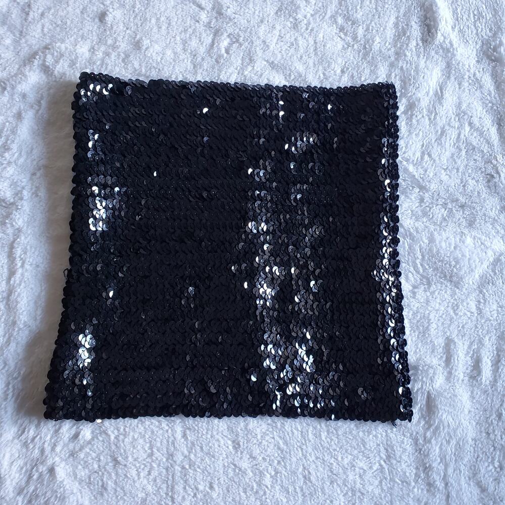 Noa Black Sequin Tube Top